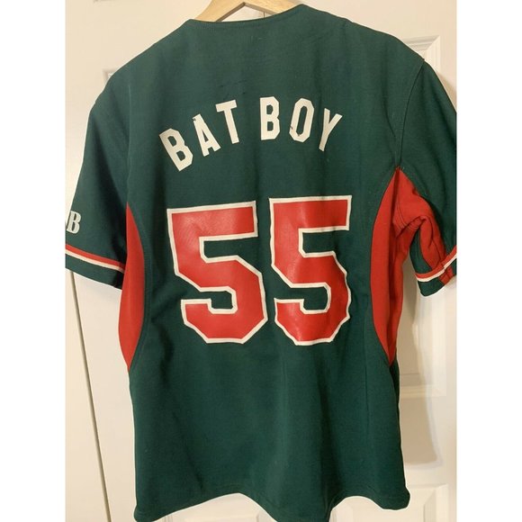 Viva Villa Adelitas Batboy Baseball-shirt Jersey Green Red‎ IBB Mens Sz L - Picture 4 of 6